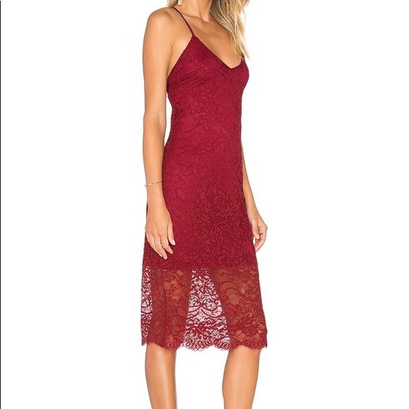 lovers and friends red lace dress